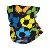 Sjaals Voetbal Sportliefhebber Bandana Neck Gaiter Bedrukt Kleurrijk Bivakmuts Masker Sjaal Warm Hoofdband Rijden Unisex Volwassen Winddicht