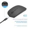 1600DPI Wireless Mouse 2.4G Classic uppladdningsbara möss Ultra-tunna Silent Mouse Mute för PC Office Notebook Laptop Accessories