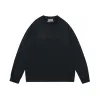 Début du printemps 2021 couleur bloc lettre logo T-shirt à manches courtes double brin tissu en coton fin noir et blanc Sweatshirts 32e