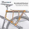 Bike Frames Deemount Heavy Duty Bicycle Luggage Rear Cargo Rack Stand 24-29'' Bike Trunk 100 KGS Load Fit 4.0 Fat Bike Tire 230725