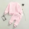 Ensembles de vêtements Ensembles de vêtements 3 couleurs Born Baby Girls Boys Vêtements d'hiver Fourrure en peluche solide à manches longues Pull Tops Pantalon 0-24M Z230726