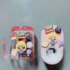 Porte-brosse à dents 3IN1 Cartoon Porte-distributeur automatique de dentifrice pour enfants Cute Mouth Cup Squeezers Salle de bains Accessoires Set Childs 230726