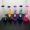 Glass Pipes Smoking blown hookah Manufacture Hand-blown bongs Colorful inlaid wire patterned glass smoking set