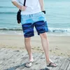 Shorts pour hommes été rafale 2023 tendance pantalons de plage sport ample décontracté imprimé cinq hommes beau Style