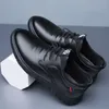 Zapatos de vestir de negocios para hombre, plataforma transpirable de cuero informal para hombre, mocasines con cordones de verano, zapatillas de deporte para hombre, Tenis Masculino 230726