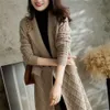 Women's Knits Tees Fall Casual Women Vneck Sweater 2023 Loose Oversize 4xl Midlength Knitted Cardigan Korean Long Sleeve Top Elegant Knitewear 230725