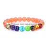 Yoga Perlé 7 Chakra Bracelet En Pierre Naturelle Tête De Bouddha Oeil De Tigre Perle De Lave Bracelets Femmes Hommes Bijoux De Mode Volonté Et Cadeau De Sable D Dhra4