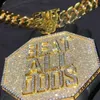 Customized Letter Pendant Iced Out d Vvs Lab Diamond Cut Moissanite Name Alphabet Real Gold 9k Necklace Fine Jewelry