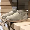 Australien Classic Ultra Mini Snow Boots Tazz Suede Tasman Shearling Slides Platform Slippers Chestnut Designer Mens Womens Winter föreslog ankelstövlar