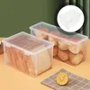 Platen Plastic Container Deksel Brood Opbergdoos Multifunctionele Taart 21.3X14.7X12.7CM Transparante Toast