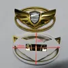 7pcs Goldn Wing Car Emblem Значок 3D наклейка для Hyundai Genesis Coupe 2011-2015 Car Emblems284s