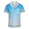 Chemises décontractées pour hommes Chemise de créateur Chemises boutonnées pour hommes chemise de bowling imprimée Hawaii Chemises décontractées à manches courtes