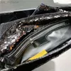 Evening Bags design bags classic model women's handbag shiny Sequin covered shoulder bag solid black shiny dinner party purse 25cm Z230726