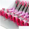 Fleurs décoratives Couronnes Artificielle Rose Fleur Saint Valentin Cadeau Roses Savon Cadeaux Enseignants Mères Drop Delivery Maison Jardin Fe Otqle