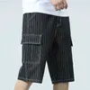 Men's Fashion Baggy Cargo Jean Mens Mult Pockets Boardshorts Denim Overall Breeches Loose Shorts Jeans For Men 230316 L230726