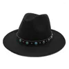 Boinas OZyc Unissex Mulheres Homens Lã Fedora Chapéu Para Inverno Outono Floppy Chapeu Feminino Cloche Aba Larga Jazz Sombrero Cap Tamanho 56-58CM