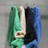 Herrtröjor 2023 vinter runda nack ull långa ärmar förtjockar pullover överdimensionerad stil stickkläder kashmirrockar m-2xl