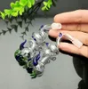 유리 파이프 흡연 블로우 물 담뱃대 제조 손으로 날아가는 봉오리