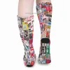 Herrstrumpor New York Street Art Socks Men's Custom Socks Women's Socks Z230727