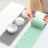 Tapetes de mesa antiderrapantes de silicone tapete de secagem de pratos resistente ao calor Almofada de tampos de vidro flexível drenagem fácil de limpar