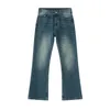 Jeans pour hommes 2023 Four Seasons Mid Rise Micro Flare jambe droite mode pantalons décontractés 230725