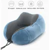 Travesseiro de viagem portátil para crianças adultas espuma de memória em forma de U travesseiro pescoço travesseiro assento de carro escritório avião dormir almofada x0726
