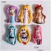 Dekompression Toy Doll Pink Sakura Beautif Girl PVC Action Model Moon Goddess Rabbit Collection Drop Delivery Toys Gifts Novelty GAG DHFDR