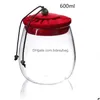 Storage Bottles Jars 600Ml Glass Jar Kitchen Food Containers With Lid Bottle Size 600 Ml 4 Color Drop Delivery Home Garden Housekee Otmdm