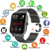 Saatler Moda Erkek Kadınlar Akıllı Saat Çağrı Bluetooth Akıllı MAN Sport Fitness Tracker Su Geçirmez Led Android iOS için tam dokunmatik ekran