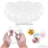 Christmas Decorations 4Cm 5Cm 6Cm 7Cm 8Cm 9Cm 10Cm Clear Plastic Fillable Ball Ornament Baubles Creative Tree Decoration Ornaments Dro Oteqg