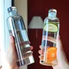 Wine Glasses 500ml Sports Water Bottle Large Capacity Leak Proof With Time Creative Fall 230725