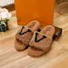 Luxury slippers women's plush slippers wool sandals women's slippers slippers wear-resistant sandals warm and comfortable slippers autumn and winter size 35-42