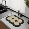 Esteiras de Mesa Antiderrapante Jogo Americano Irregular Decorativo Absorvente de Água Resistente ao Calor Acessórios de Cozinha Limpeza Fácil Uso Doméstico