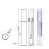 Lipgloss-Röhren, leer, 5 ml, Lipgloss-Röhren, runde transparente Lipgloss-Röhren mit Zauberstab, leere, klare Lippenstift-Lippenglasur-Röhre, Top-Qualität