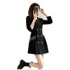 Women's Suits Blazer Women Coat Spring 2023 Suit Jacket Long Slim Autumn Wild Sleeve Female Jackets Black Fashion OAIRED