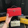 Designer extra zakzakje L19 Hoge kwaliteit paarse kalfsleren tas met brede opening Gemaakt van een super-veelzijdige mini-tas voor dames