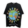 Men's T Shirts Men We Can Change The World Women Cotton Tee Kawaii Clothing Good Quality Colorful Alphabet Globe Fashion Shirt