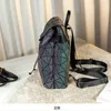 2023 new star with the same backpack diamond-shaped men's and women fashionable frosted discoloration computer travel bag geometric backpack