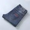 Calça de jeans de grife calças de linho de linho Hip Hop Men Jeans angustiado Rapped Biker Slim Fit Motorcycle Denim para homens M-3xl FD6