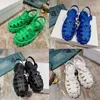2023 latest Designer Sandals Rubber womes sandal fashion Thick Soled Gear Hollow Baotou Ladies Casual Heightening Buckle Roman Tide Outdoor Beach shoes With Box