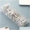 Scatole portaoggetti Contenitori Clear Electronics Organizer 8 Gestione della capacità Caricabatterie Organizzatori di cavi Drop Delivery Casa Giardino Housekee Orga Ottlt