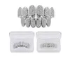 Hip Hop haut bas dents Grillz Micro incrustation Zircon dents crocs Grillz 925 argent Sterling Moissanite Grillz bijoux de corps