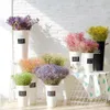 Couronnes de fleurs décoratives Fleurs séchées Babys Breath Bouquet Fleurs blanches ivoire Branches de gypsophile naturelles pour la décoration intérieure Wed Floral Dry Bulk pour vase 230726