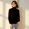 Maglioni da donna Maglione dolcevita di alta qualità Pullover spesso invernale da donna Top lavorato a maglia solido per l'autunno femminile