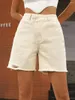 Women's Shorts 2023 Summer Denim High Waisted Short Loose Jeans Long Woman Ragged For Women Femme