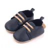 Babyschoenen Baby Jongen Meisje Ongeveer 0-14 Maanden Fijne PU Arder Zachte Bodem Platte Stappenteller Schoenen Leren lopen Lopen Peuter