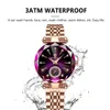 Dameshorloges Zwitsers luxe merkontwerp 30 m waterdicht quartz horloge voor dames Vrije tijd Ultradunne wijzerplaat Roestvrij stalen riem Polshorloge Klok 230725
