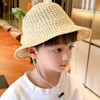 Casquettes Chapeaux Été Bébé Chapeau De Soleil pour Garçons Filles Dessin Animé Dinosaure Grenouille Dentelle Paille Enfants Chapeau De Soleil Enfants Voyage Vacances Panama Chapeau 230725