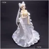 Dekompression Toy Doll Pink Sakura Beautif Girl PVC Action Model Moon Goddess Rabbit Collection Drop Delivery Toys Gifts Novelty GAG DHFDR