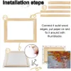 Cadres en bois massif toile cadre photo kit bricolage barres de civière pour impressions sur toile diamant peinture à l'huile en bois mur art galerie décor à la maison 230725